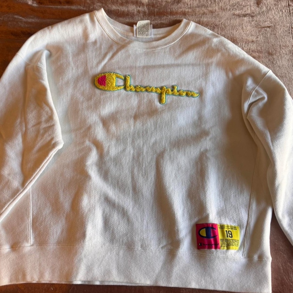 Vintage Champion Reverse Weave Embroidery Logo Jumper Crewneck Sweatshirt